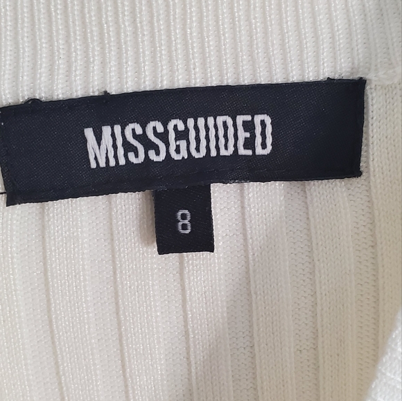 MISSGUIDED -size 8 -maxi dress - ribbed dress-high neck bodycon fit - Picture 4 of 6